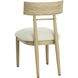 Florian Light Oak / Geralt Linen Dining Chair